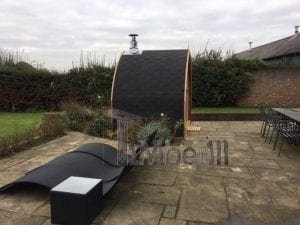 2 M Small Outdoor Sauna Iglu With Wood Fired “Harvia” Heater, Peter Gales, Hertfordshire, UK (2)