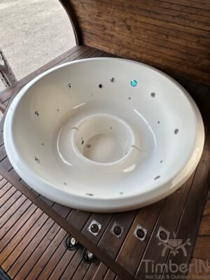 Udendørs Oval Sauna Med Integreret Spabad (3)