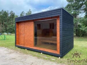 Moderne Udendørs Saunahytte 5x3x3 (15)