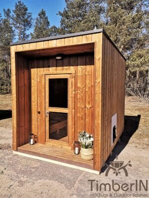 Moderne Udendørs Saunahytte Mini (25)