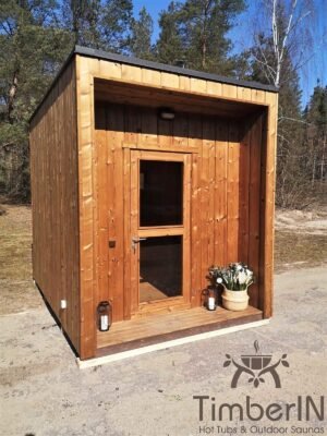 Moderne Udendørs Saunahytte Mini (35)