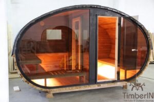 Udendørs Tønde Sauna Oval Hobbit (13)