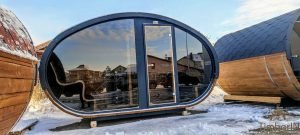 Udendørs Tønde Sauna Oval Hobbit (13)