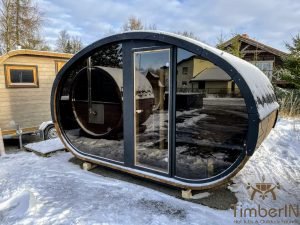 Udendørs Tønde Sauna Oval Hobbit (18)