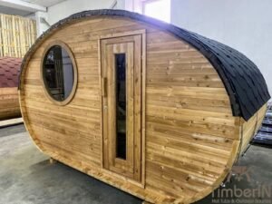 Udendørs Tønde Sauna Oval Hobbit (5)