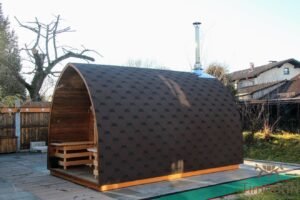 Udendørs Sauna I Træ Til Haven Igloo Design (1)