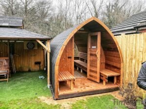 Udendørs Træ Sauna Pod Iglu Kit (1)