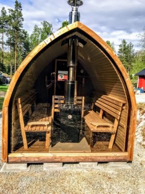 Udendørs Sauna I Træ Til Haven Igloo Design (1)