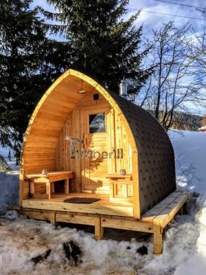 Udendørs Sauna I Træ Til Haven Igloo Design (1)