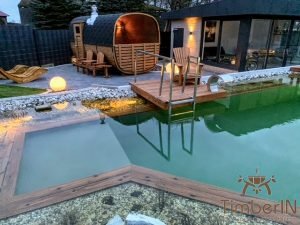 Udendørs Tønde Sauna Rektangulært Design (2)