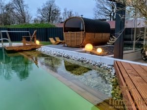 Udendørs Tønde Sauna Rektangulært Design (3)
