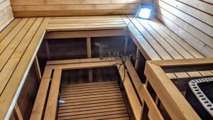 Udendørs Tønde Sauna Rektangulært Design (10)