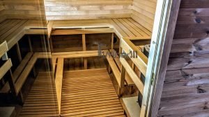 Udendørs Tønde Sauna Rektangulært Design (18)