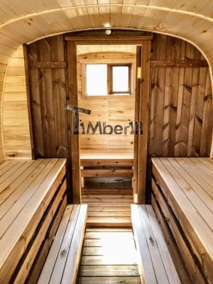 Udendørs Tønde Sauna Rektangulært Design (23)
