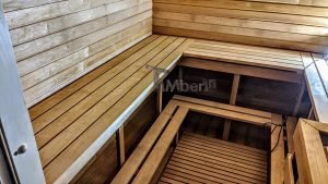 Udendørs Tønde Sauna Rektangulært Design (9)