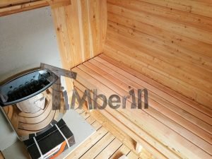 Udendørs Tønde Sauna Med Terrasse Og El Ovn (19)