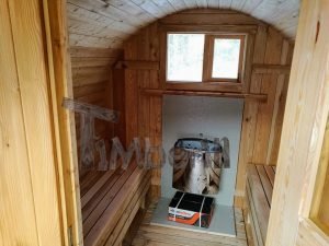 Udendørs Tønde Sauna Med Terrasse Og El Ovn (22)