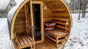 Udendørs Sauna På Traileren Mobil Harvia Ovn Med Omklædningsrum (18)