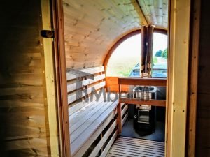 Udendørs Sauna På Traileren Mobil Harvia Ovn Med Omklædningsrum (21)
