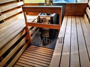 Udendørs Sauna På Traileren Mobil Harvia Ovn Med Omklædningsrum (24)