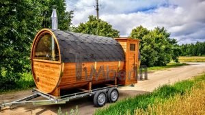 sauna tønde på trailer