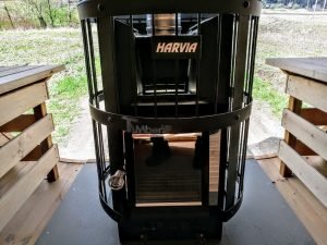Mobil Rektangulær Udendørs Sauna På Hjul Trailer (36)