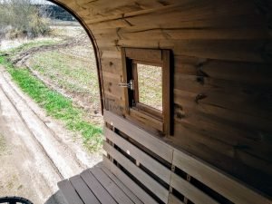 Mobil Rektangulær Udendørs Sauna På Hjul Trailer (38)