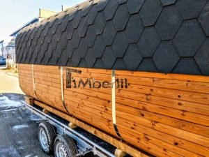 Mobil Rektangulær Udendørs Sauna På Hjul Trailer (4)