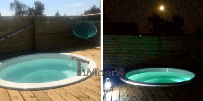 Vildmarksbad I Glasfiber Terrasse Til Indbygning Classic, Hundested, Danmark