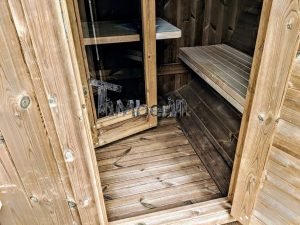 Udendørs Tønde Sauna Oval Design (52)
