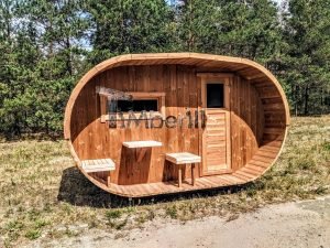 Udendørs Tønde Sauna Oval Design (61)