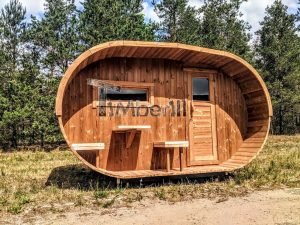 Udendørs Tønde Sauna Oval Design (62)