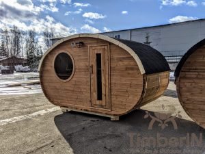 Udendørs Tønde Sauna Oval Hobbit (30)