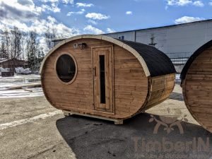 Udendørs Tønde Sauna Oval Hobbit (30)