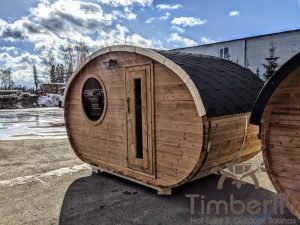 Udendørs Tønde Sauna Oval Hobbit (32)