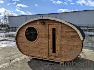 Udendørs Tønde Sauna Oval Hobbit (34)