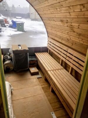 LAGERMODEL Udendørs Sauna I Træ Til Haven Igloo Design (2)