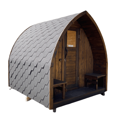 LAGERMODEL Udendørs Sauna I Træ Til Haven Igloo Design (1)