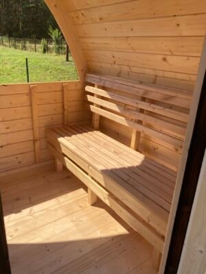 LAGERMODEL Udendørs Sauna I Træ Til Haven Igloo Design (2)
