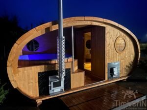 Udendørs Oval Sauna Med Integreret Spabad (26)
