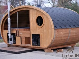 Udendørs Oval Sauna Med Integreret Spabad (31)