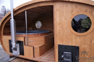 Udendørs Oval Sauna Med Integreret Spabad (34)