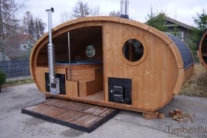 Udendørs Oval Sauna Med Integreret Spabad (50)