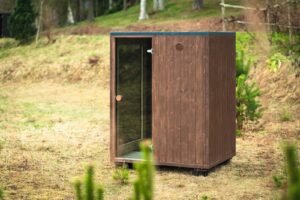 TimberIN Nordic Cube S havesauna i haven